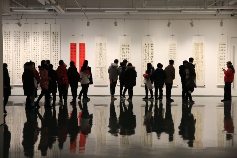 運城幼兒師范高等?？茖W校教師書法作品展盛裝開幕