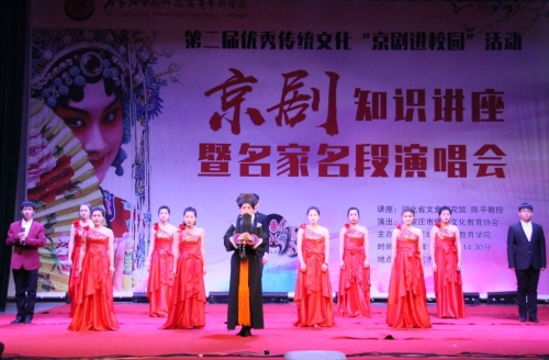 打：宋曉華、楊學(xué)功老師表演傳統(tǒng)京劇《楊門女將》片段
